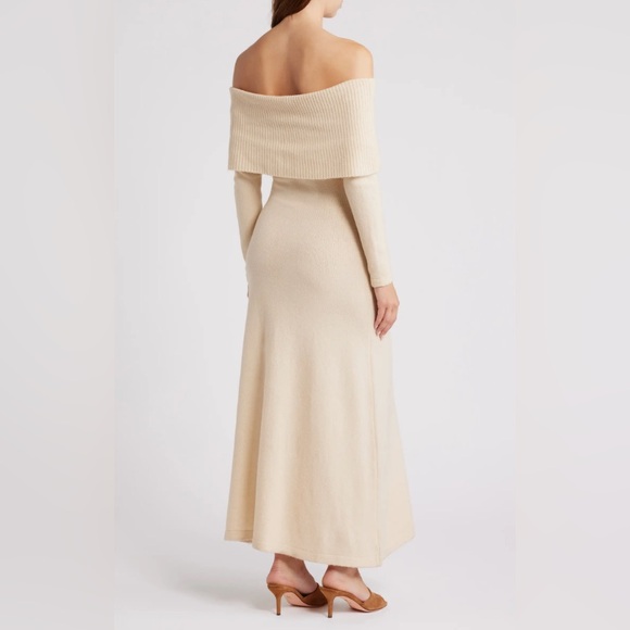 Moon River - Off The Shoulder Knit Dress (Size S) - Picture 4 of 12